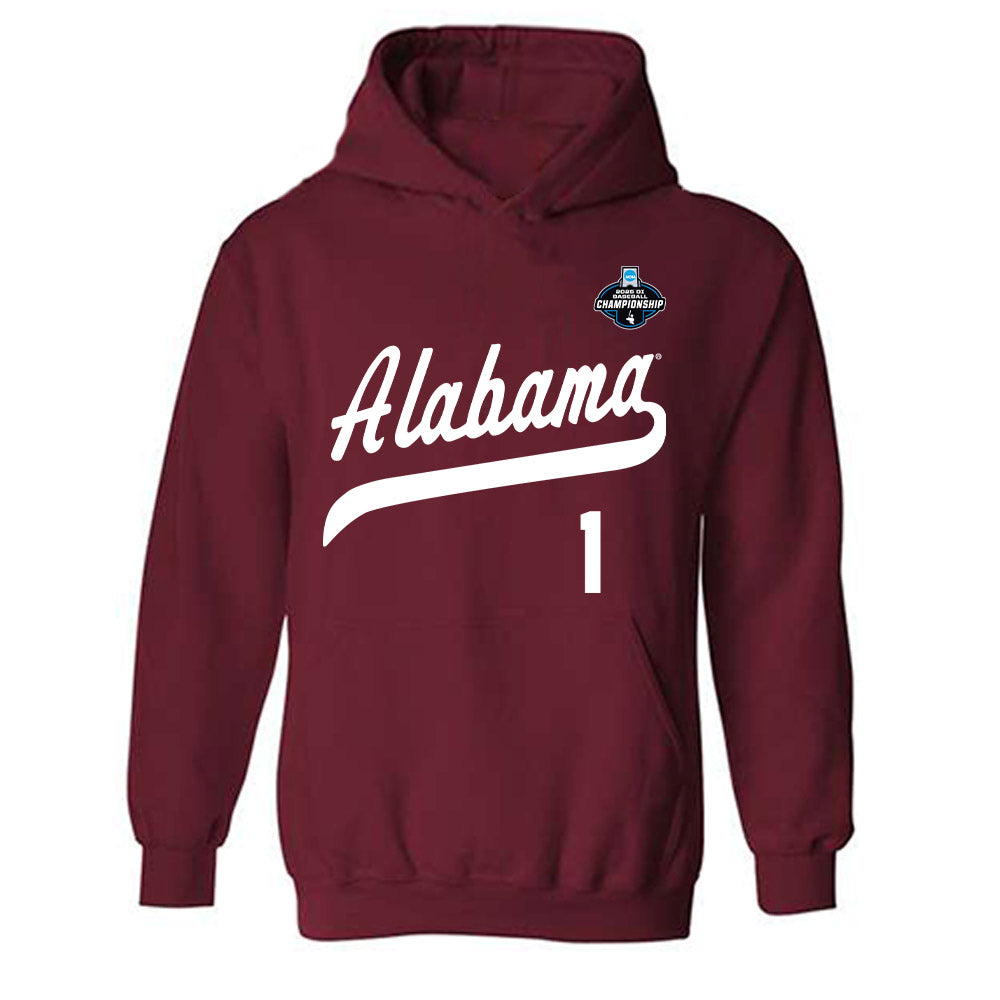Alabama - NCAA Baseball : Justin Lebron - NCAA¬Æ Replica Shersey Hooded Sweatshirt Style001 T-Shirts, Hoodie (Image 1)