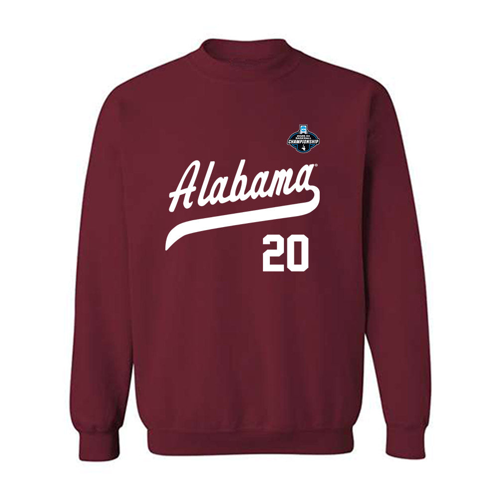Alabama - NCAA Baseball : Zane Adams - NCAA¬Æ Replica Shersey Crewneck Sweatshirt Style002 T-Shirts, Hoodie (Image 1)