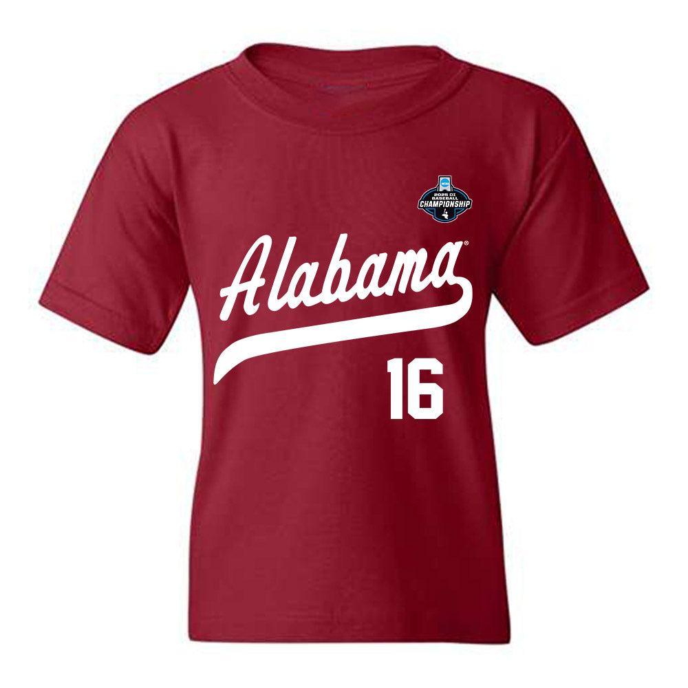 Alabama - NCAA Baseball : Jonathan Stevens - NCAA¬Æ Replica Shersey Youth T-Shirt Style001 Hoodie, Sweatshirt (Image 1)