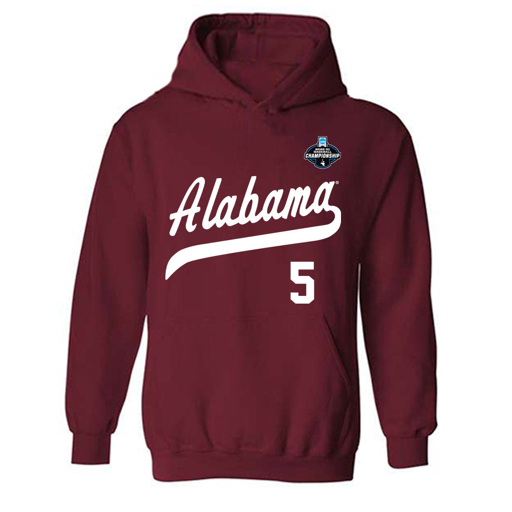 Alabama - NCAA Baseball : Richie Bonomolo Jr. - NCAA¬Æ Replica Shersey Hooded Sweatshirt Style002 T-Shirts, Hoodie (Image 1)