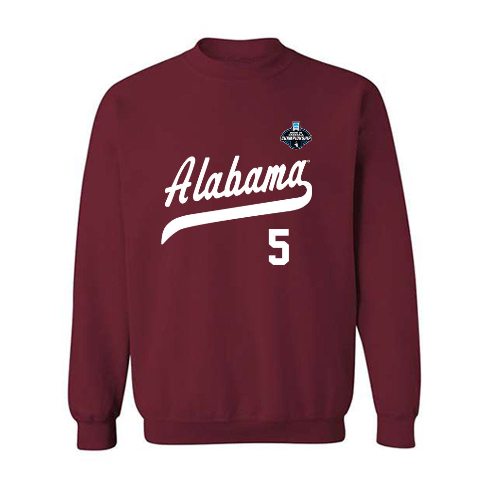 Alabama - NCAA Baseball : Richie Bonomolo Jr. - NCAA¬Æ Replica Shersey Crewneck Sweatshirt Style004 T-Shirts,... (Image 1)