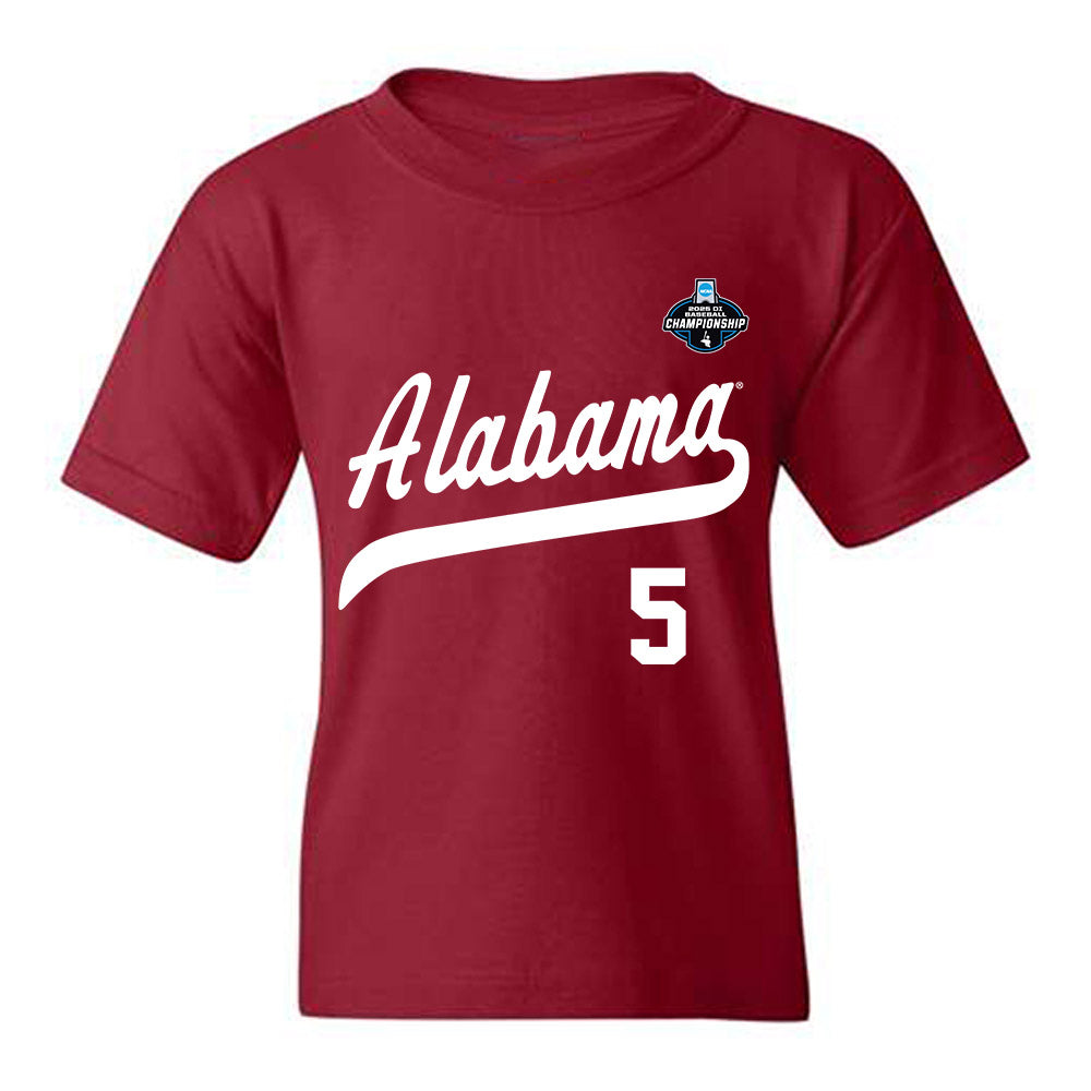 Alabama - NCAA Baseball : Richie Bonomolo Jr. - NCAA¬Æ Replica Shersey Youth T-Shirt Style002 Hoodie, Sweatshirt (Image 1)