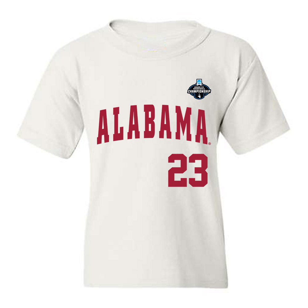 Alabama - NCAA Baseball : Aidan Moza - NCAA¬Æ Replica Shersey Youth T-Shirt Hoodie, Sweatshirt | CoreVibeTees.com (Image 1)