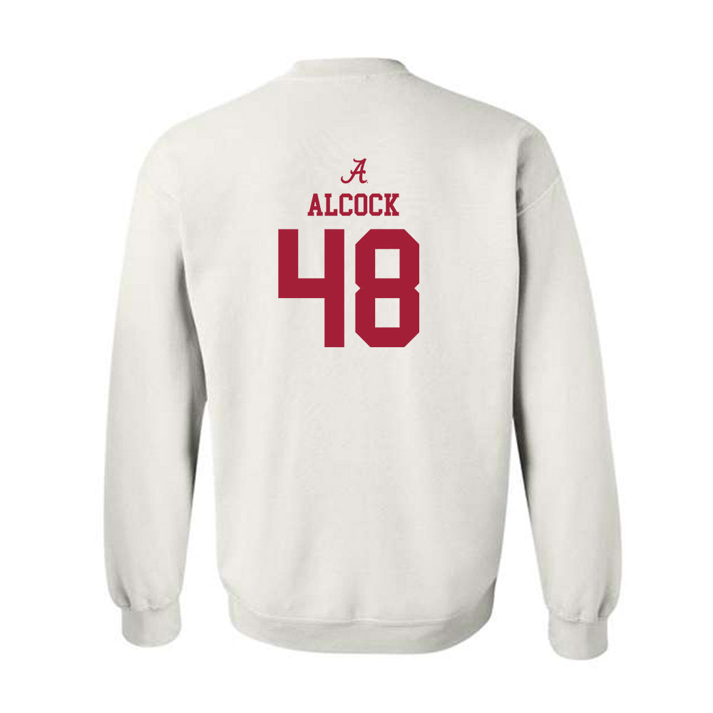Alabama - NCAA Baseball : Bobby Alcock - Crewneck Sweatshirt Classic Shersey Style001 T-Shirts, Hoodie (Image 2)