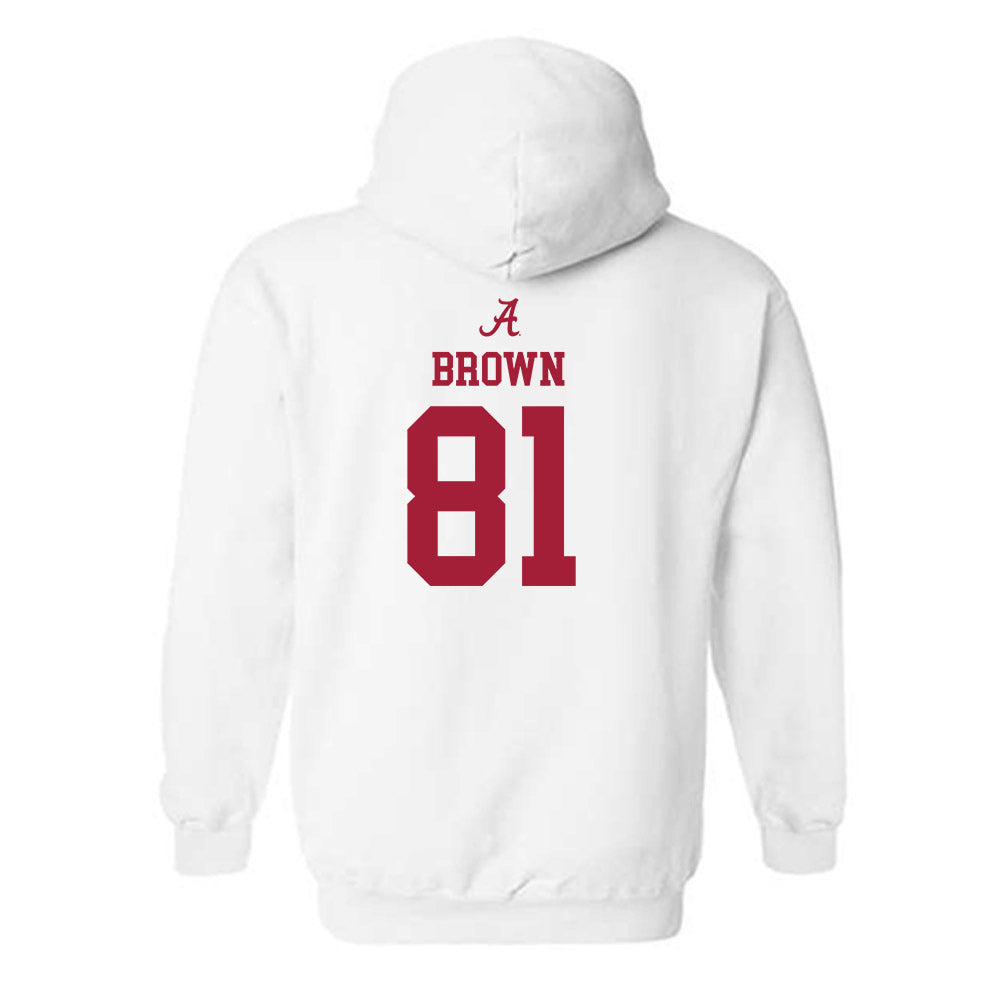 Alabama - Football Alumni : Keith Brown - Classic Shersey Hooded Sweatshirt Style001 T-Shirts, Hoodie (Image 2)