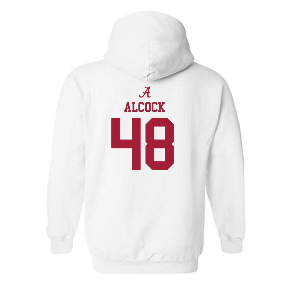 Alabama - NCAA Baseball : Bobby Alcock - Hooded Sweatshirt Classic Shersey T-Shirts, Hoodie | CoreVibeTees.com (Image 2)