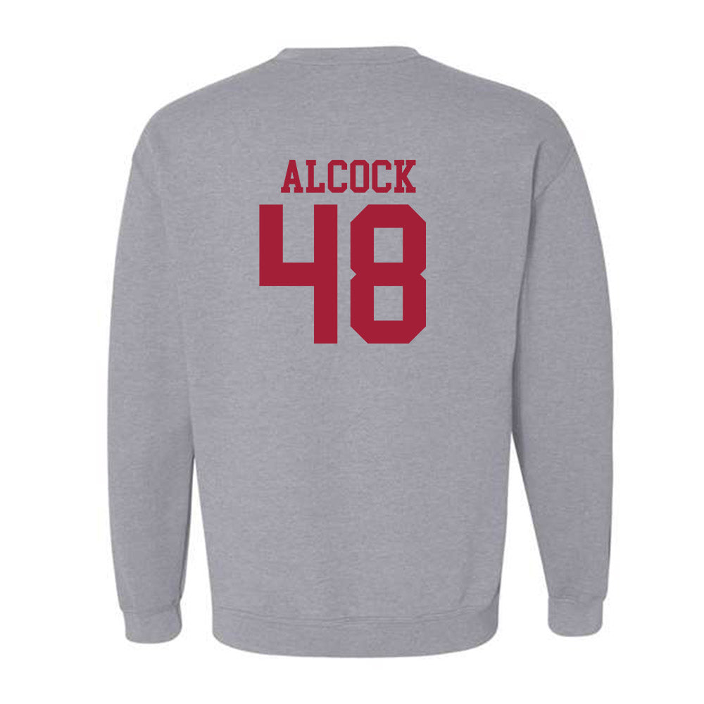 Alabama - NCAA Baseball : Bobby Alcock - Crewneck Sweatshirt Classic Shersey T-Shirts, Hoodie | CoreVibeTees.com (Image 2)