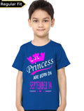 Princess Are Born In September 14 Kids T-Shirt Hoodie, Sweatshirt | CoreVibeTees.com