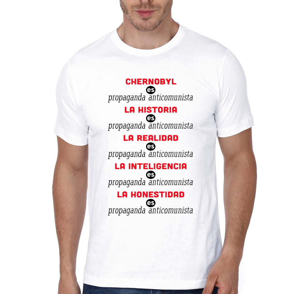 Propaganda Anticomunista White Half Sleeve T-Shirt Hoodie, Sweatshirt | CoreVibeTees.com