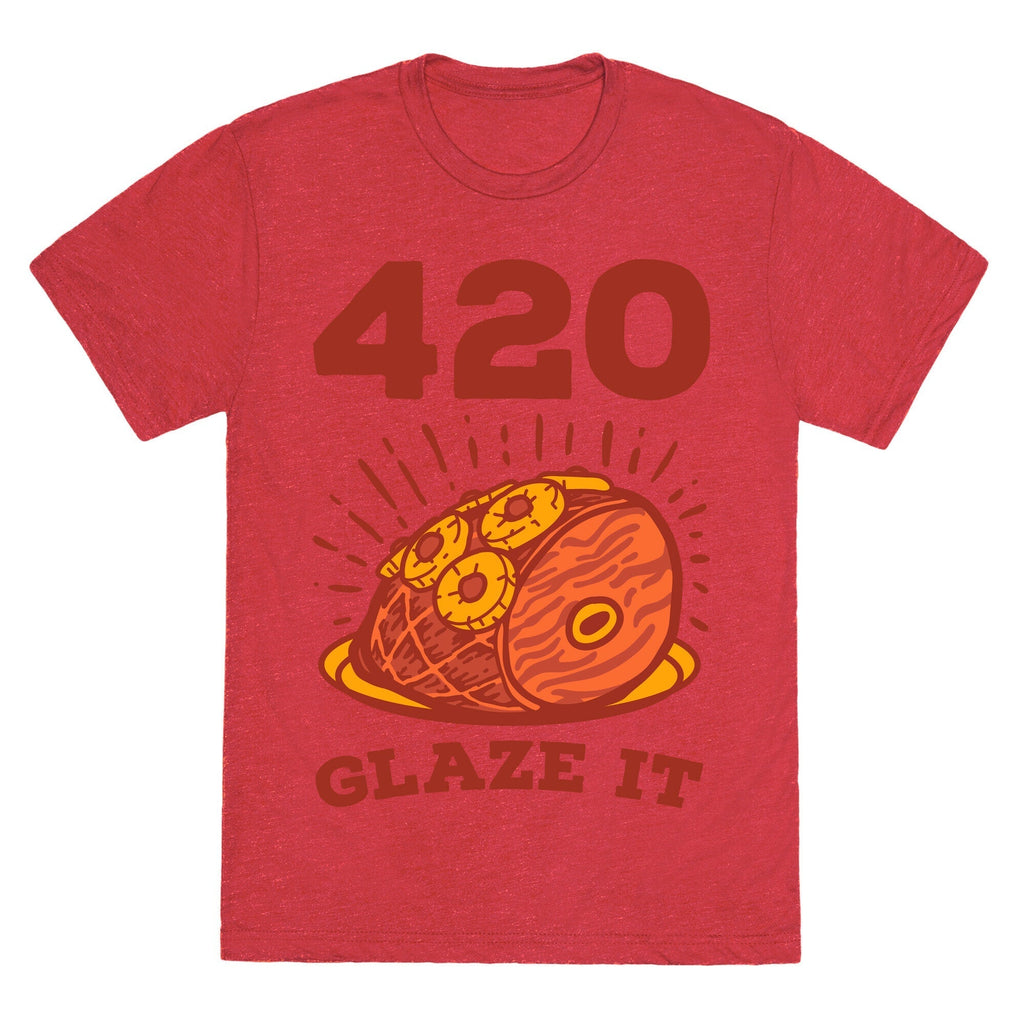 420 Glaze it Ham Unisex Triblend Tee Hoodie, Sweatshirt | CoreVibeTees.com (Image 3)