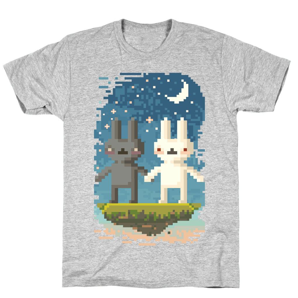 Bunnies in Moonlight T-Shirt Hoodie, Sweatshirt | CoreVibeTees.com (Image 2)
