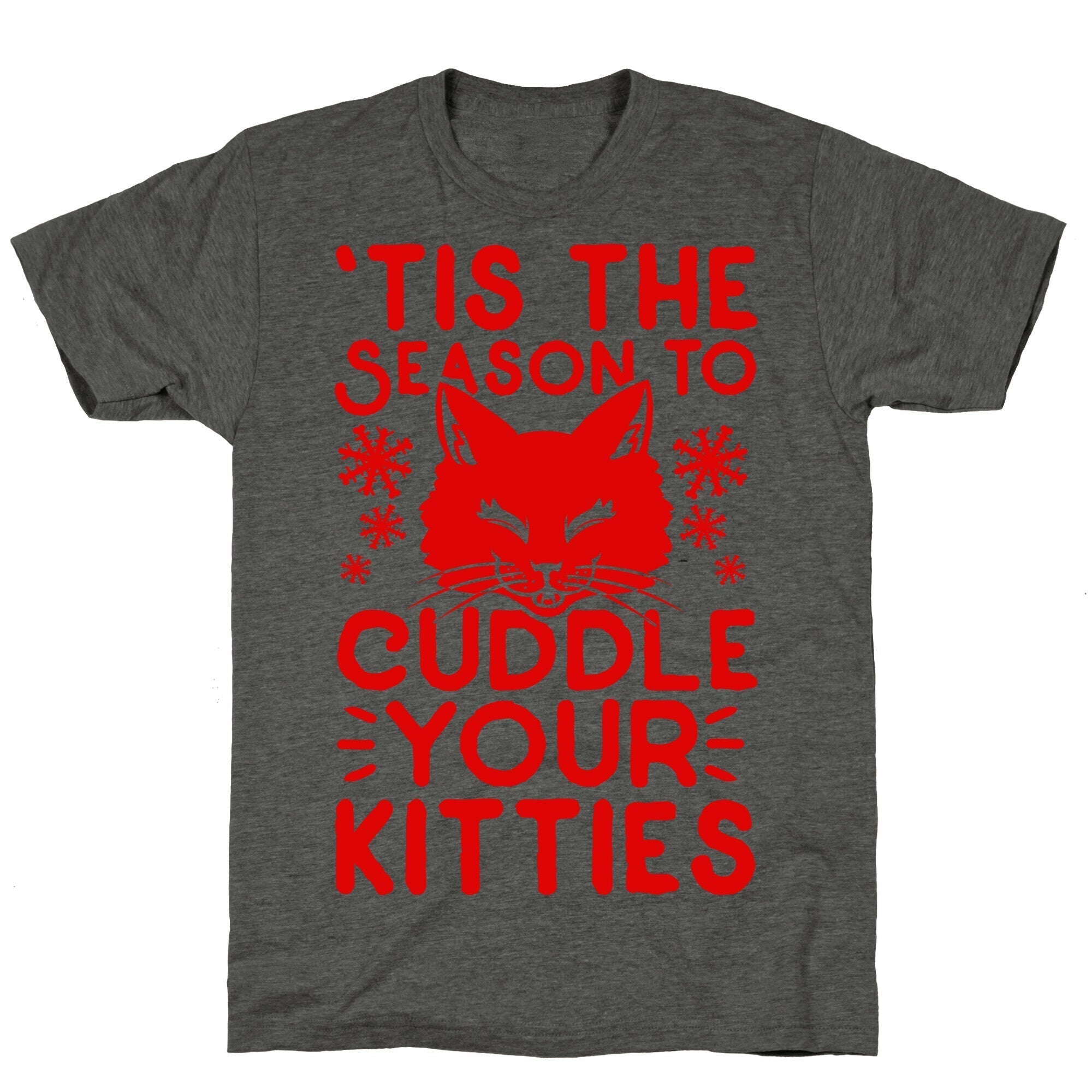 'Tis the Season to Cuddle Your Kitties Unisex Triblend Tee Hoodie, Sweatshirt | CoreVibeTees.com (Image 2)