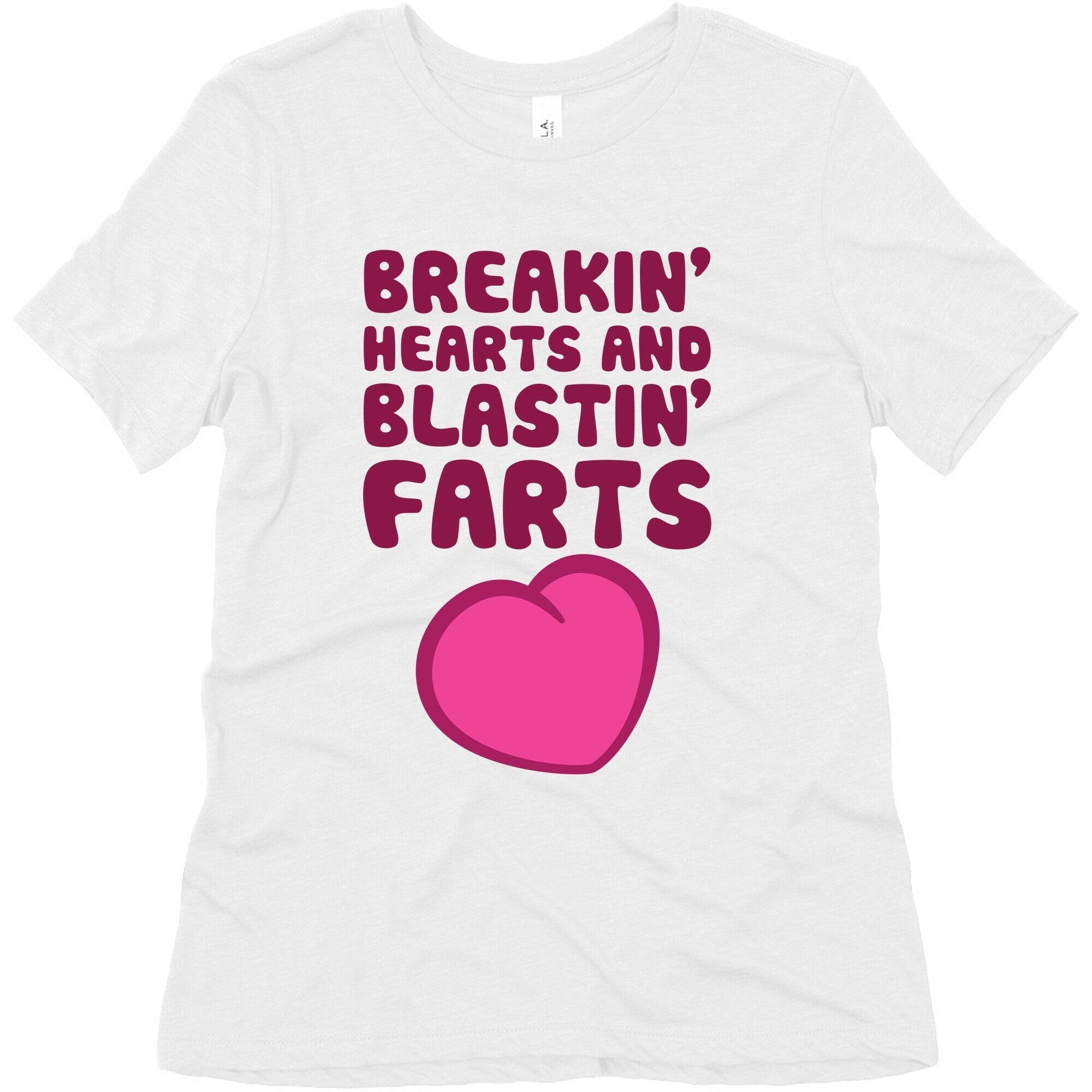 Breakin' Hearts And Blastin' Farts Women's Triblend Tee Hoodie, Sweatshirt | CoreVibeTees.com (Image 2)