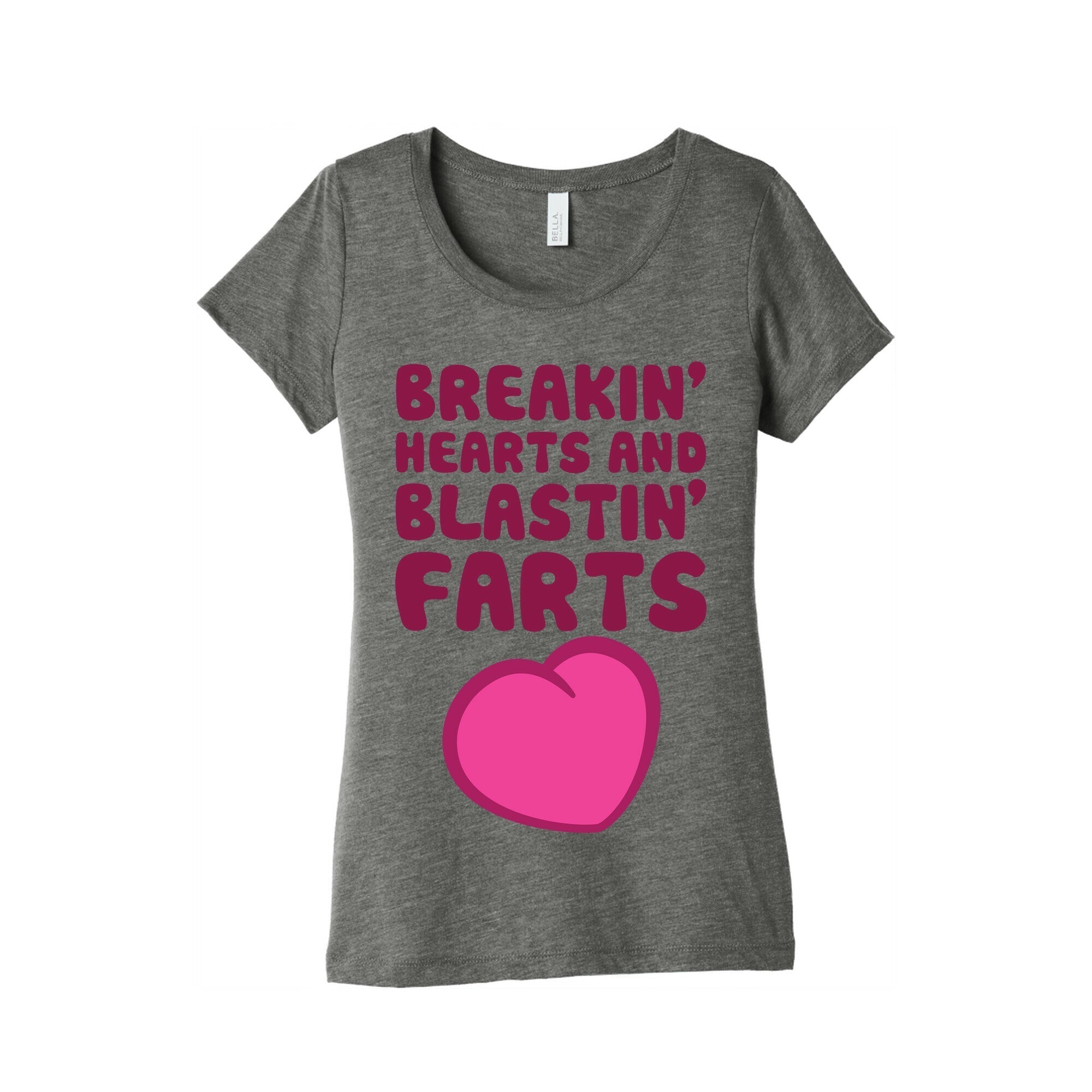 Breakin' Hearts And Blastin' Farts Women's Triblend Tee Hoodie, Sweatshirt | CoreVibeTees.com (Image 1)
