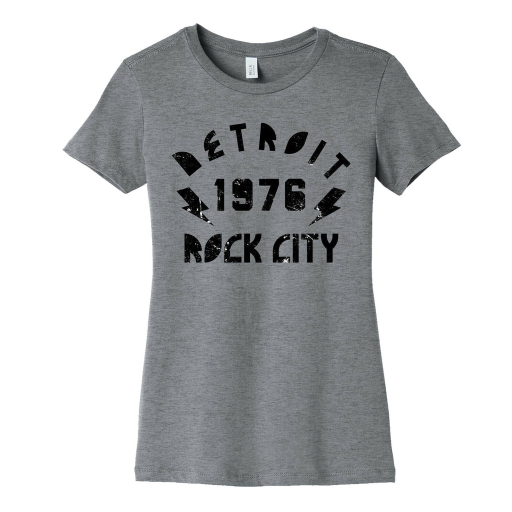 Detroit Rock City 1976 Women's Cotton Tee Hoodie, Sweatshirt | CoreVibeTees.com (Image 2)