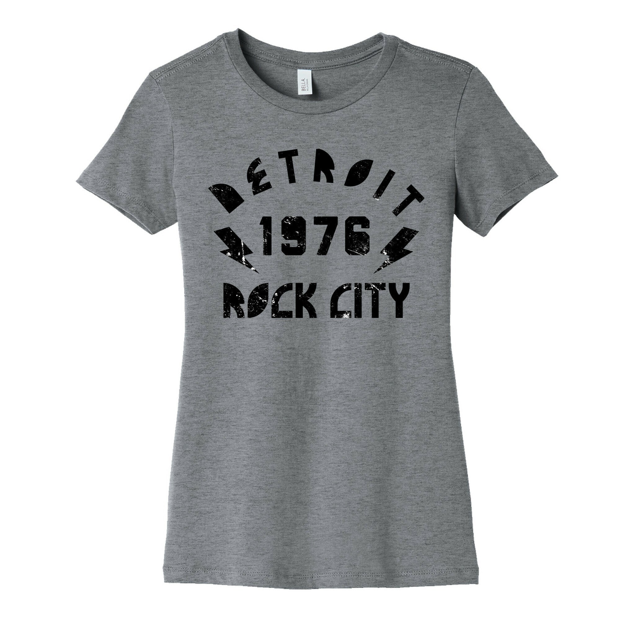 Detroit Rock City 1976 Women's Cotton Tee Hoodie, Sweatshirt | CoreVibeTees.com (Image 2)
