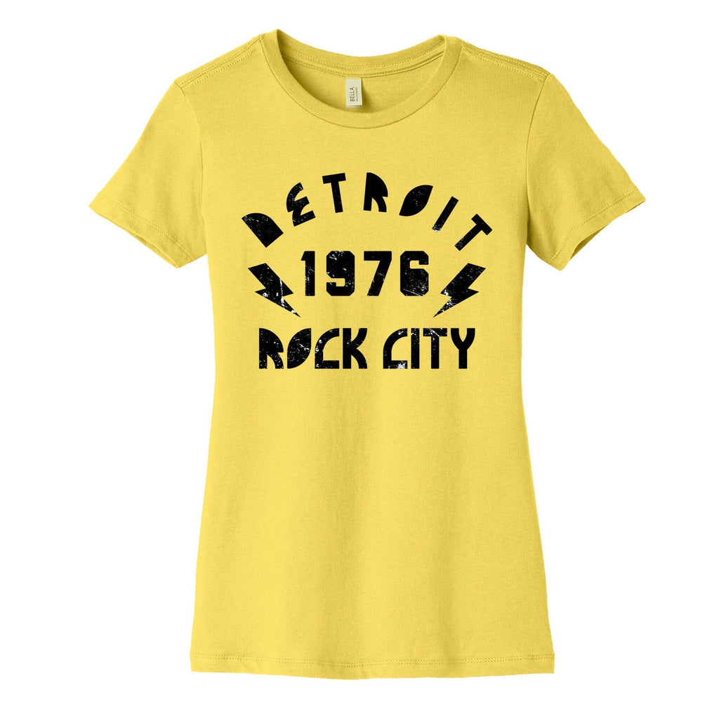 Detroit Rock City 1976 Women's Cotton Tee Hoodie, Sweatshirt | CoreVibeTees.com (Image 3)