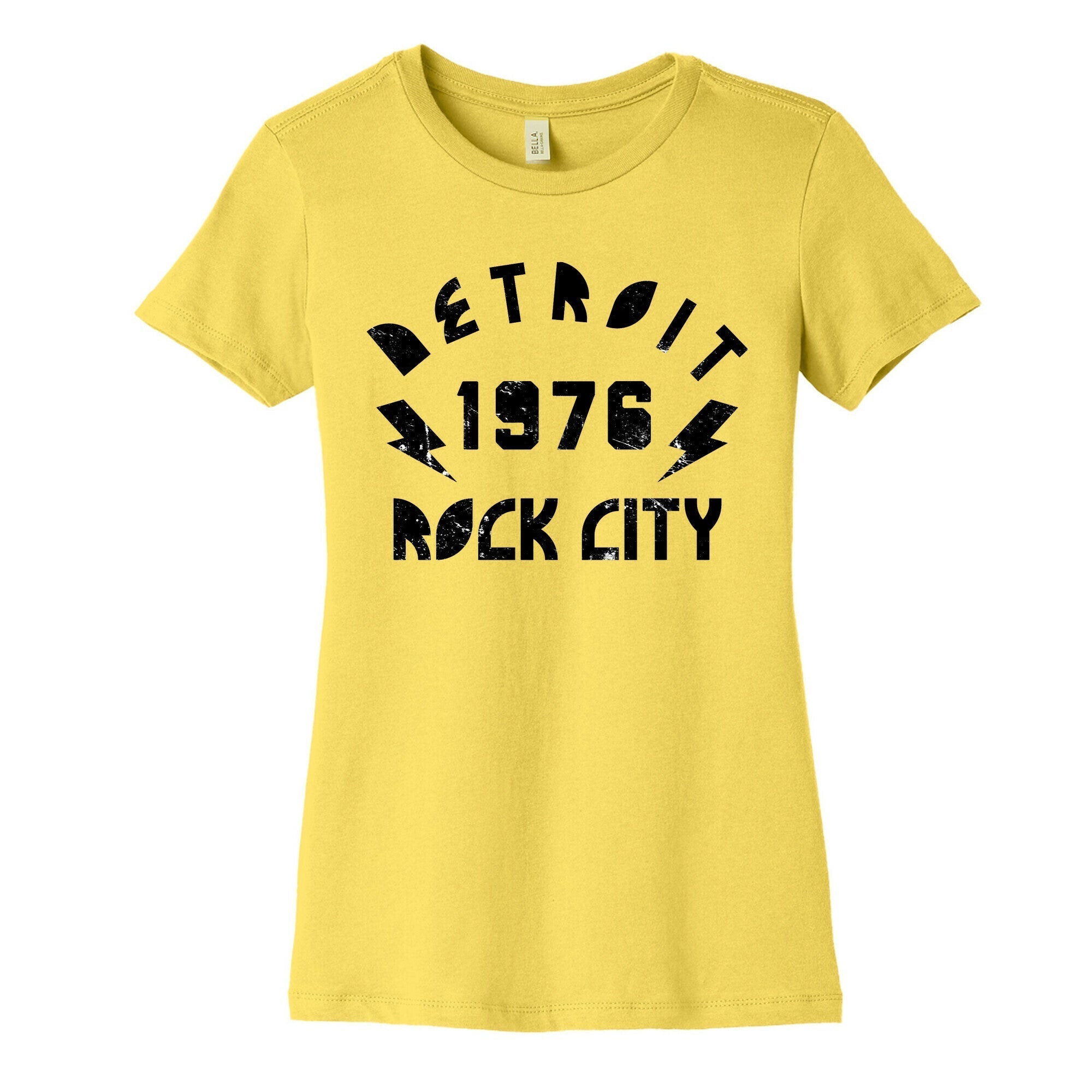 Detroit Rock City 1976 Women's Cotton Tee Hoodie, Sweatshirt | CoreVibeTees.com (Image 3)