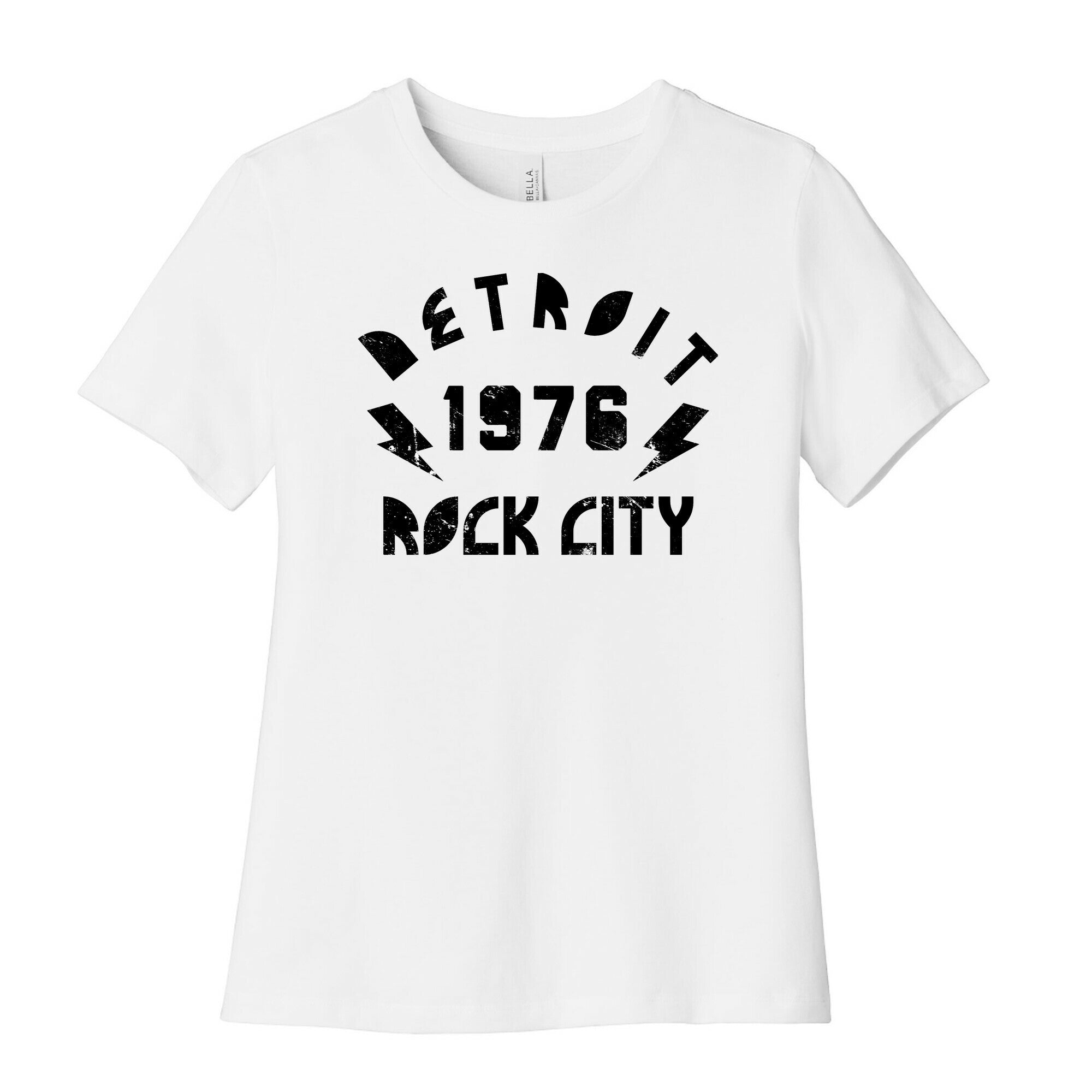 Detroit Rock City 1976 Women's Cotton Tee Hoodie, Sweatshirt | CoreVibeTees.com (Image 1)