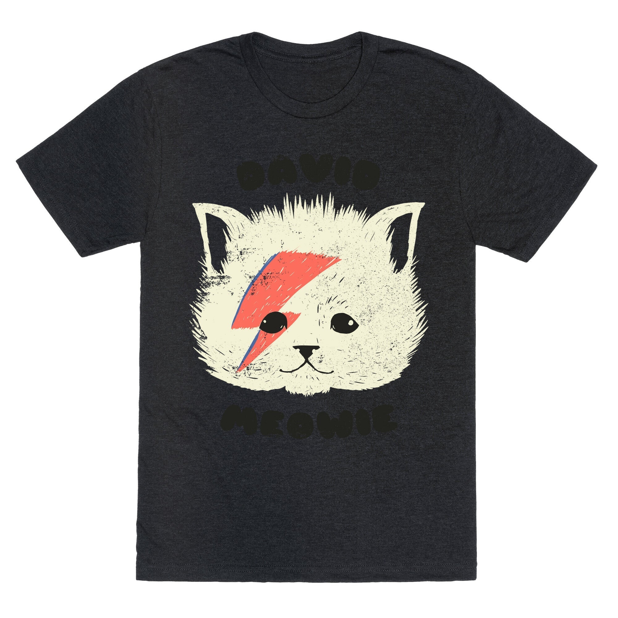 David Meowie Unisex Triblend Tee Hoodie, Sweatshirt | CoreVibeTees.com (Image 1)