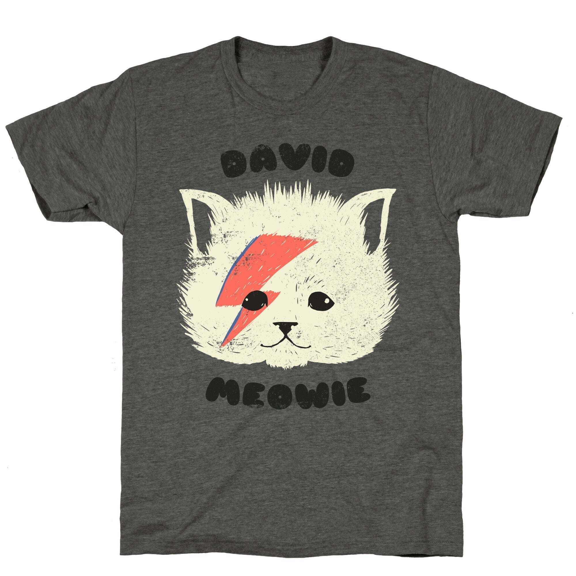 David Meowie Unisex Triblend Tee Hoodie, Sweatshirt | CoreVibeTees.com (Image 3)