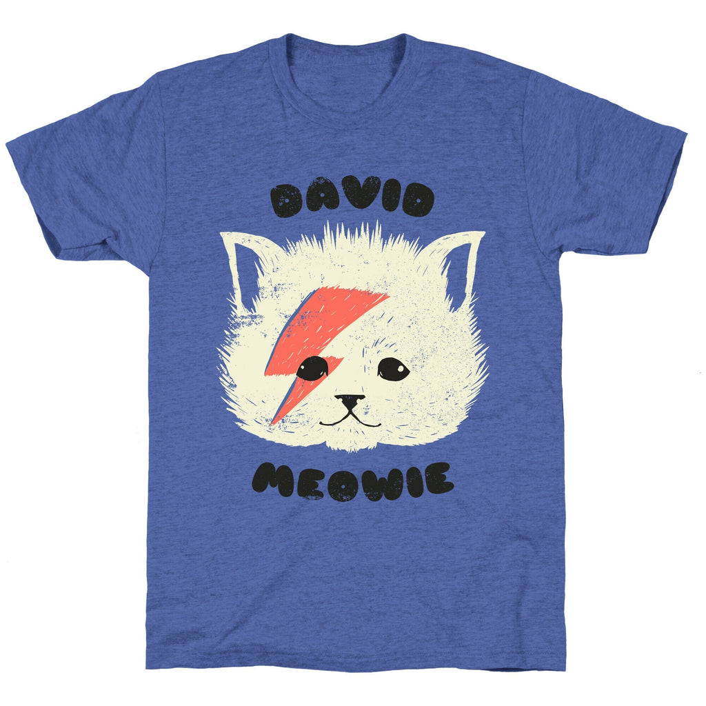 David Meowie Unisex Triblend Tee Hoodie, Sweatshirt | CoreVibeTees.com (Image 5)