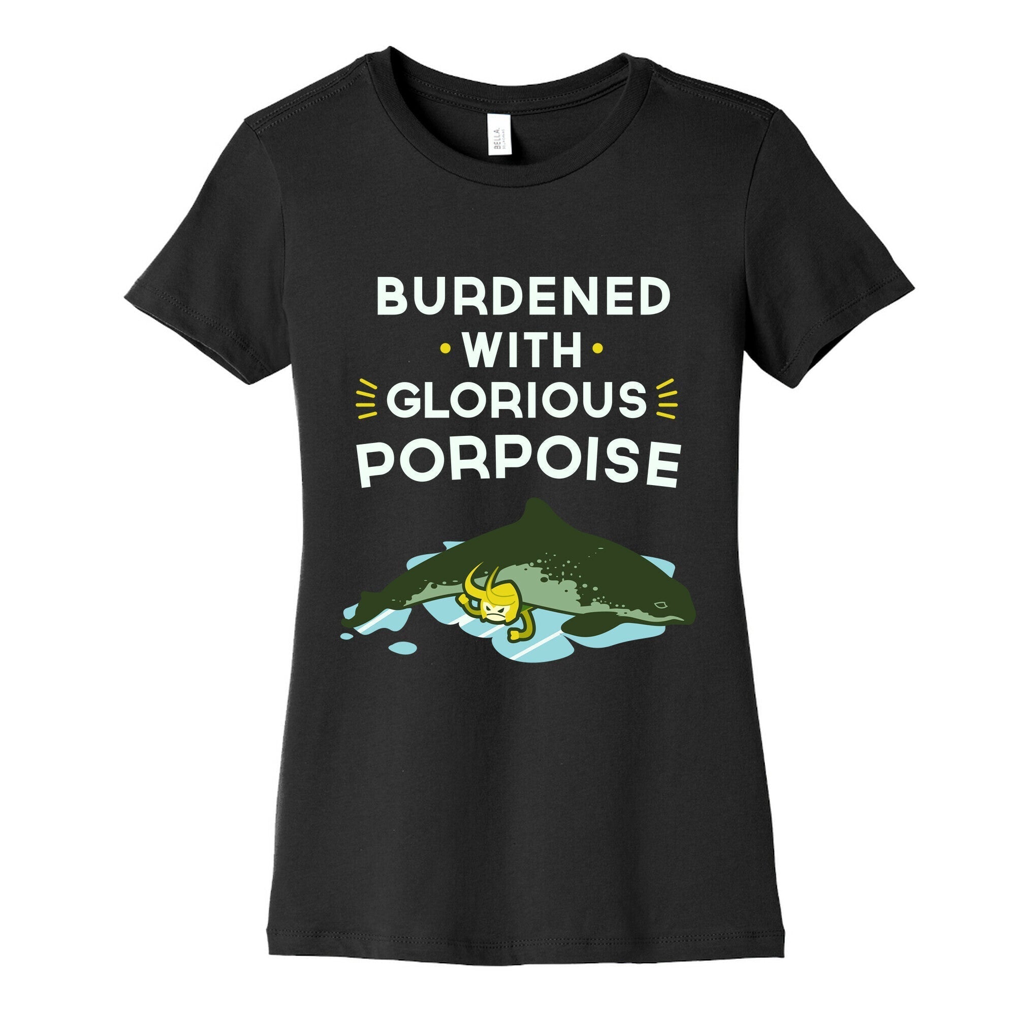 Glorious Porpoise Women's Cotton Tee Hoodie, Sweatshirt | CoreVibeTees.com (Image 5)