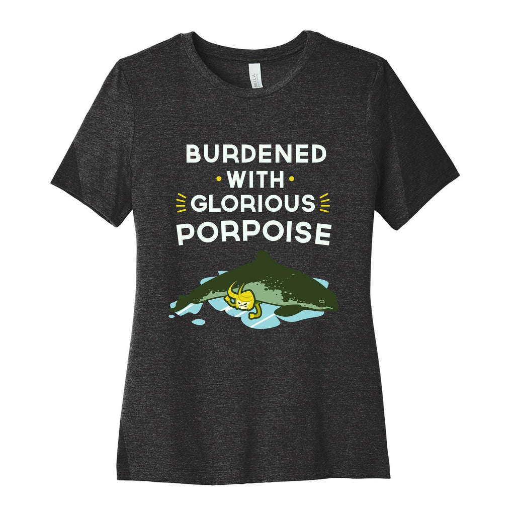 Glorious Porpoise Women's Cotton Tee Hoodie, Sweatshirt | CoreVibeTees.com (Image 1)