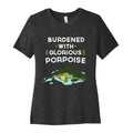 Glorious Porpoise Women's Cotton Tee Hoodie, Sweatshirt | CoreVibeTees.com (Image 1)
