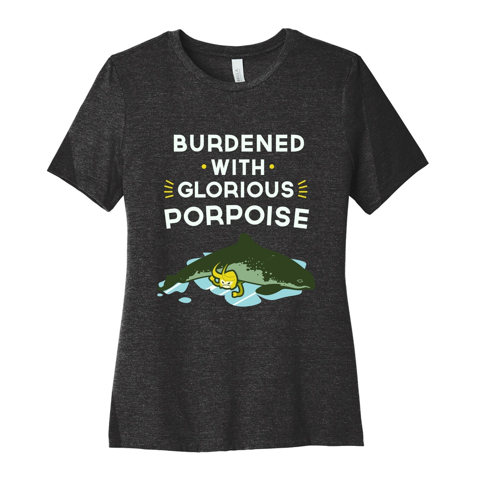 Glorious Porpoise Women's Cotton Tee Hoodie, Sweatshirt | CoreVibeTees.com (Image 1)