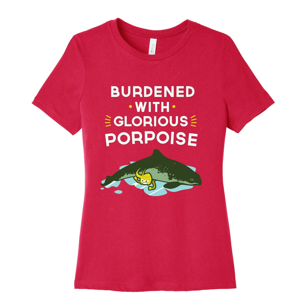 Glorious Porpoise Women's Cotton Tee Hoodie, Sweatshirt | CoreVibeTees.com (Image 2)