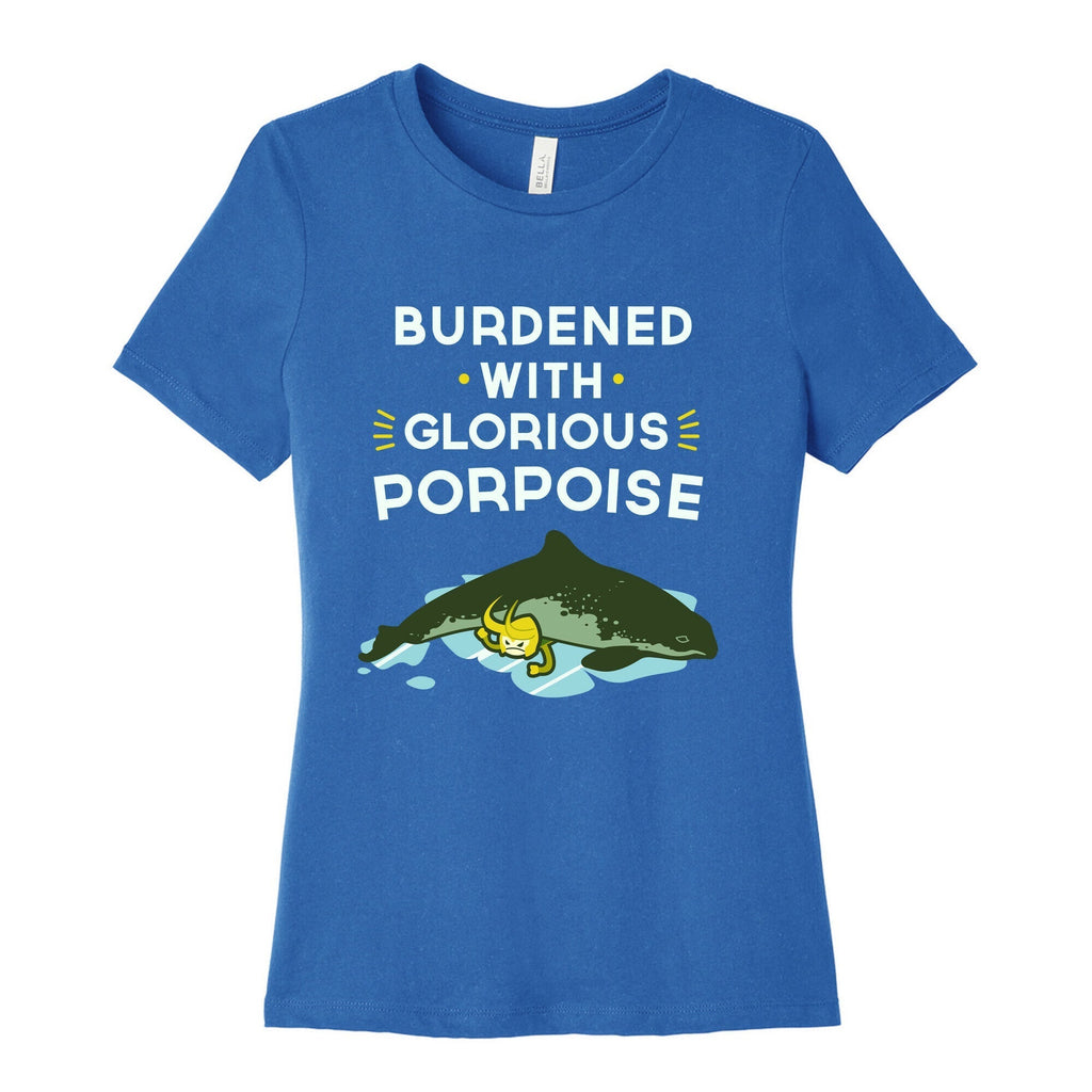 Glorious Porpoise Women's Cotton Tee Hoodie, Sweatshirt | CoreVibeTees.com (Image 3)