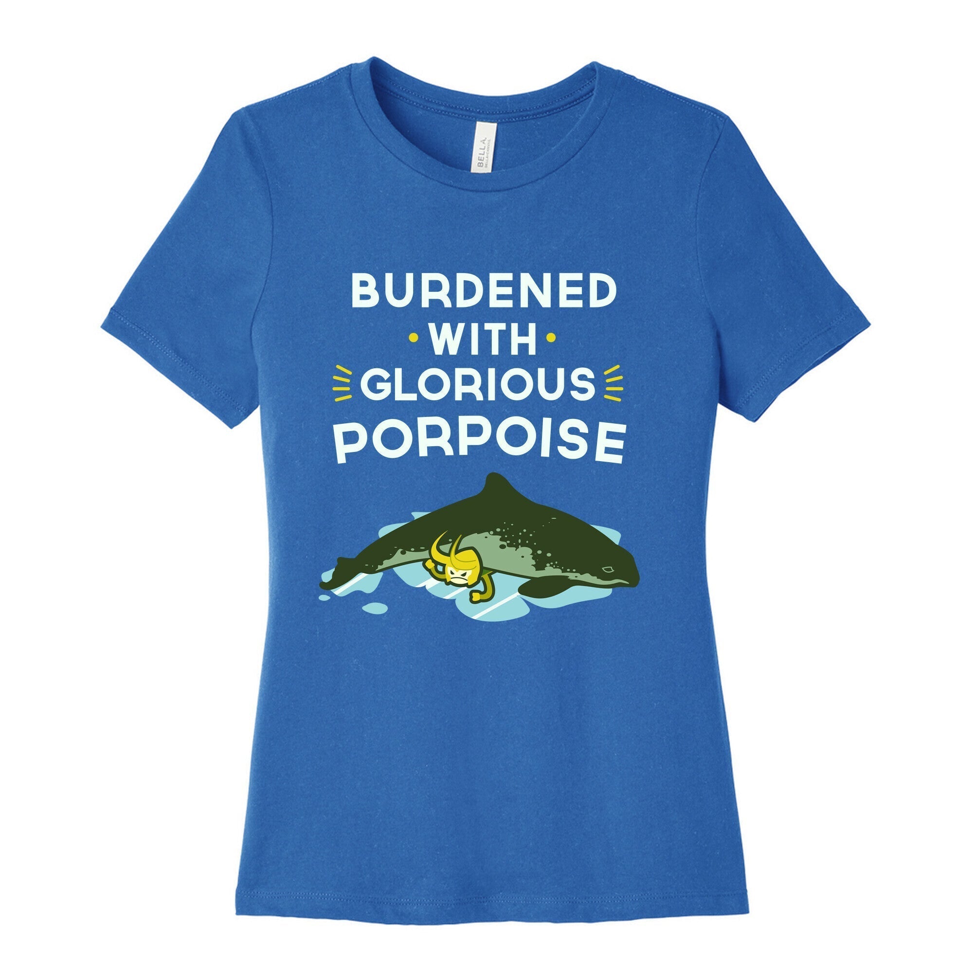Glorious Porpoise Women's Cotton Tee Hoodie, Sweatshirt | CoreVibeTees.com (Image 3)