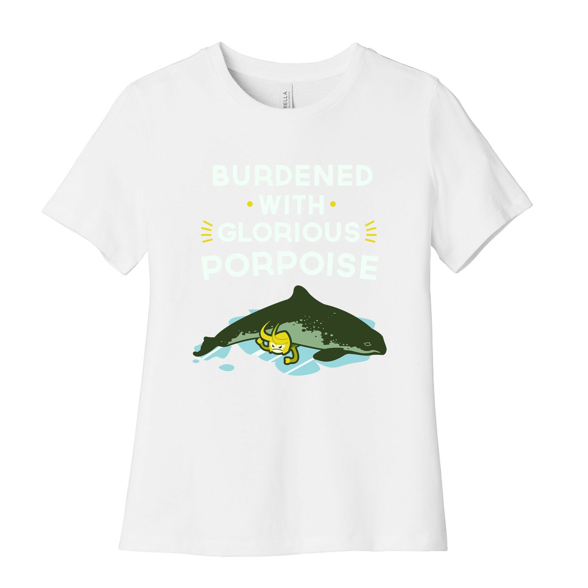 Glorious Porpoise Women's Cotton Tee Hoodie, Sweatshirt | CoreVibeTees.com (Image 4)