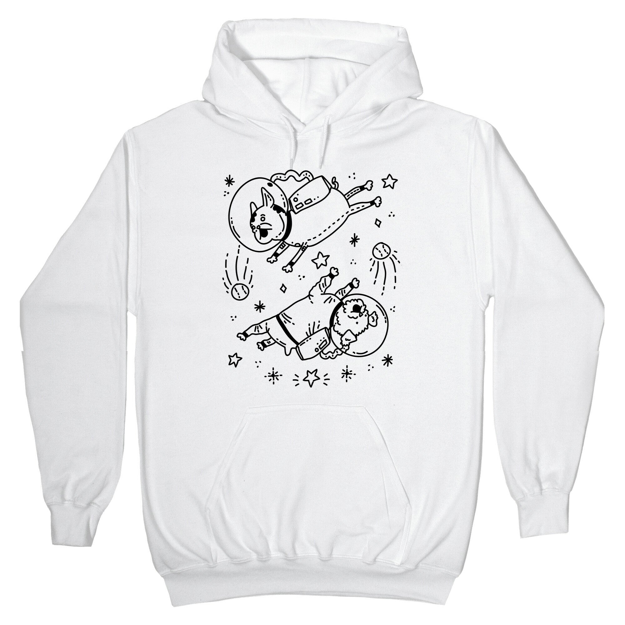 Dogs In Space Hoodie T-Shirts, Sweatshirt | CoreVibeTees.com