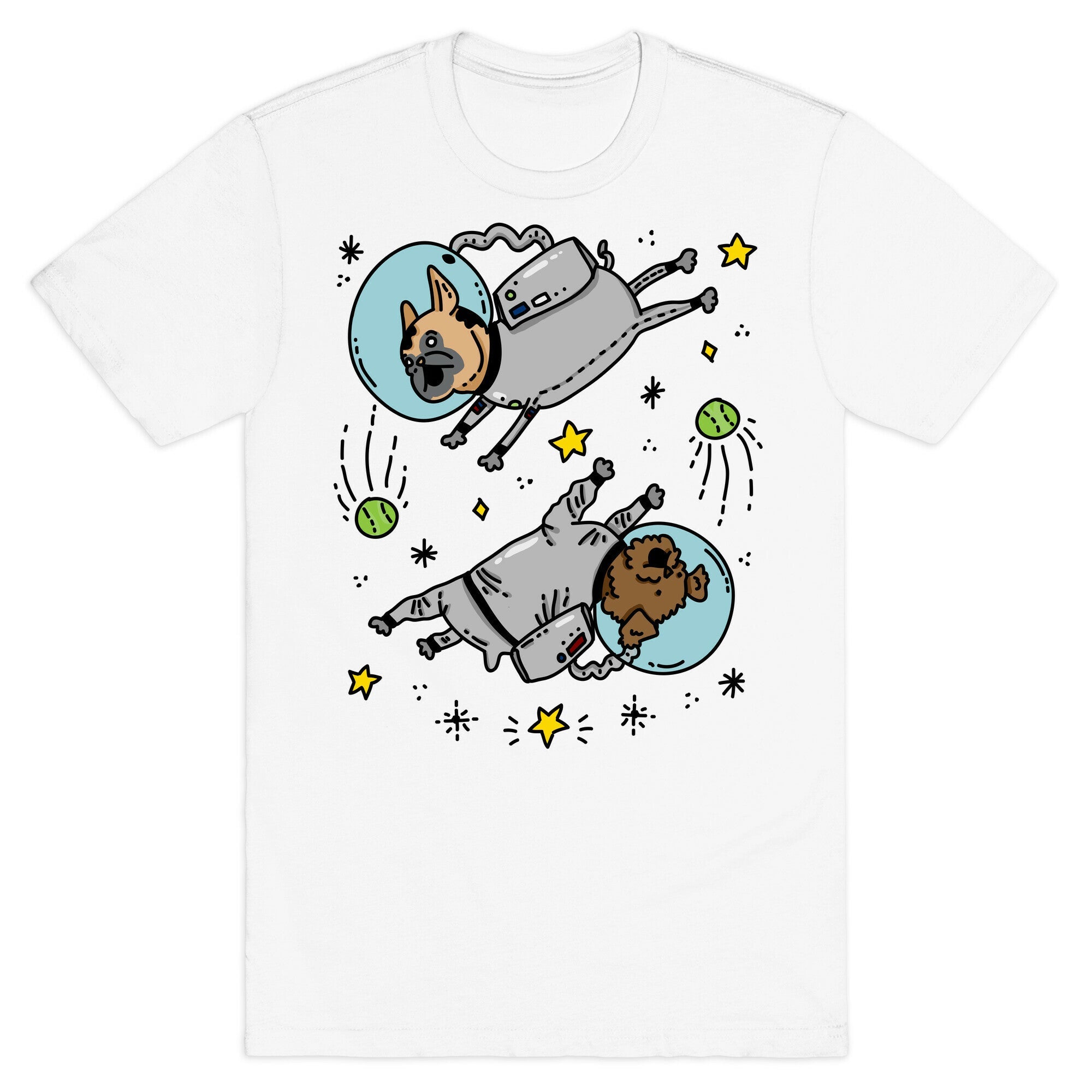 Dogs In Space T-Shirt Hoodie, Sweatshirt | CoreVibeTees.com (Image 2)