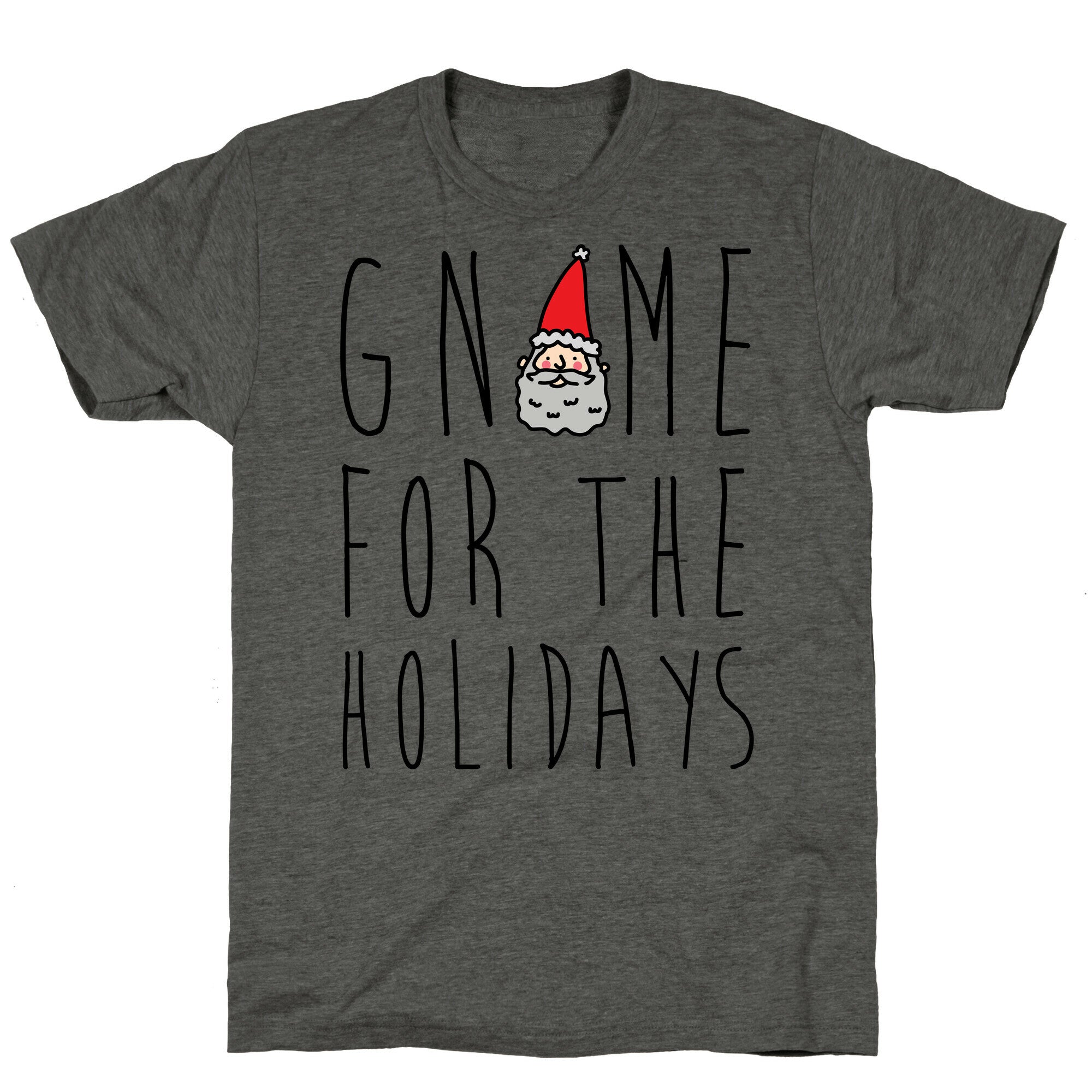 Gnome For The Holidays Unisex Triblend Tee Hoodie, Sweatshirt | CoreVibeTees.com (Image 2)