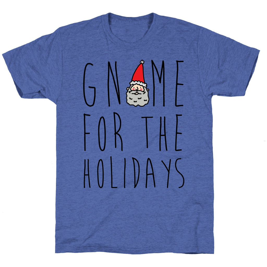 Gnome For The Holidays Unisex Triblend Tee Hoodie, Sweatshirt | CoreVibeTees.com (Image 4)