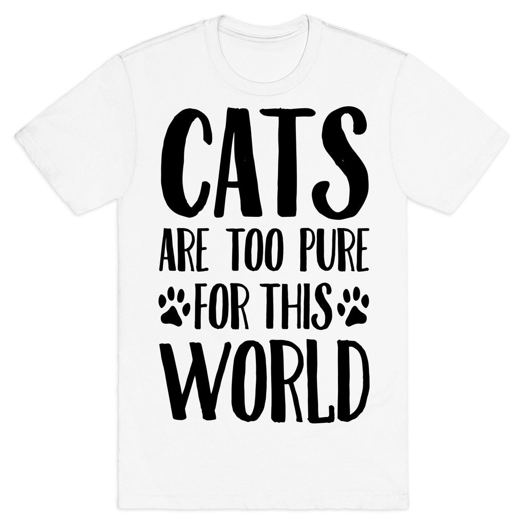 Cats Are Too Pure For This World T-Shirt Hoodie, Sweatshirt | CoreVibeTees.com (Image 2)