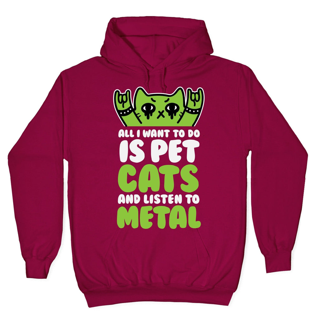 All I Want To Do Is Pet Cats And Listen To Metal Hoodie T-Shirts, Sweatshirt | CoreVibeTees.com (Image 5)