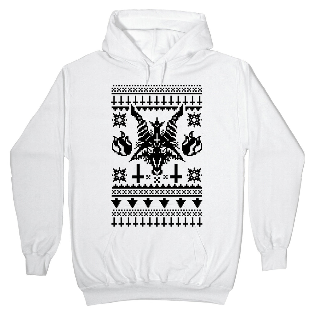 Baphomet Ugly Christmas Sweater Hoodie T-Shirts, Sweatshirt | CoreVibeTees.com