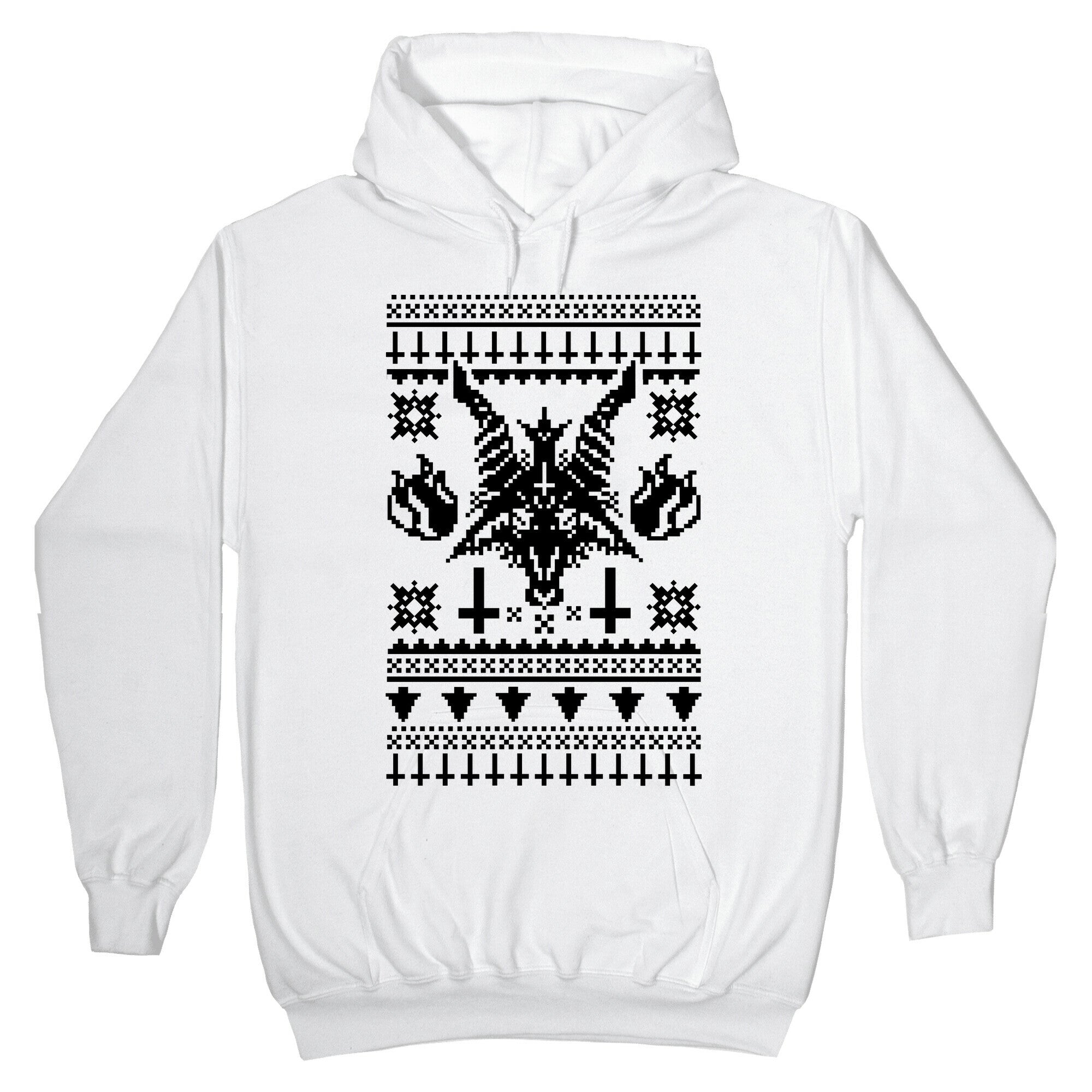 Baphomet Ugly Christmas Sweater Hoodie T-Shirts, Sweatshirt | CoreVibeTees.com