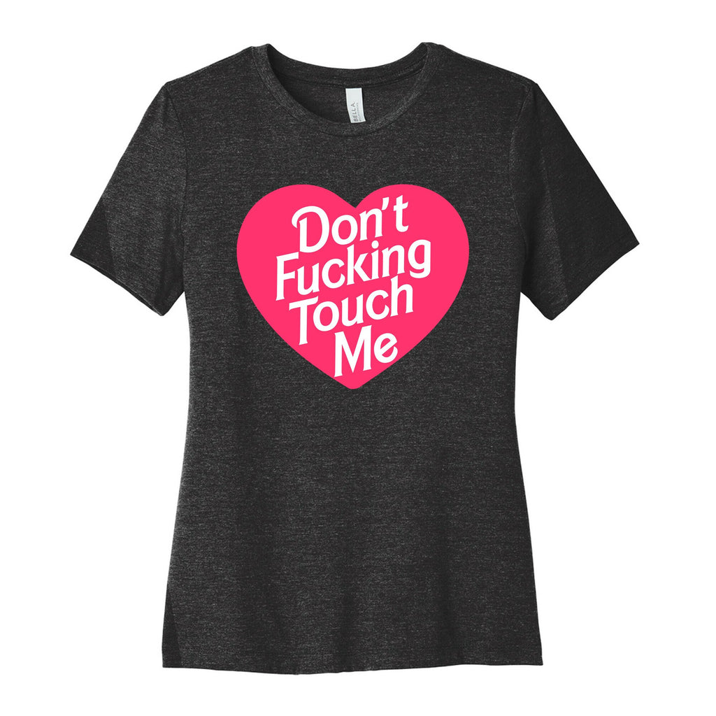 Don't Fucking Touch Me Women's Cotton Tee Hoodie, Sweatshirt | CoreVibeTees.com (Image 1)
