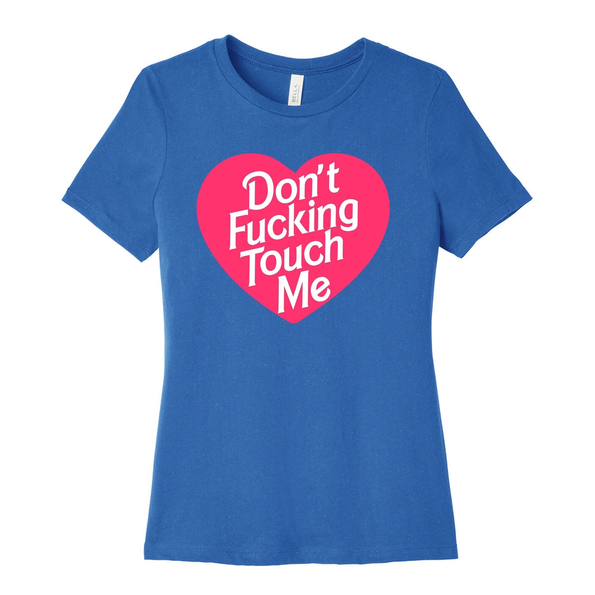 Don't Fucking Touch Me Women's Cotton Tee Hoodie, Sweatshirt | CoreVibeTees.com (Image 3)