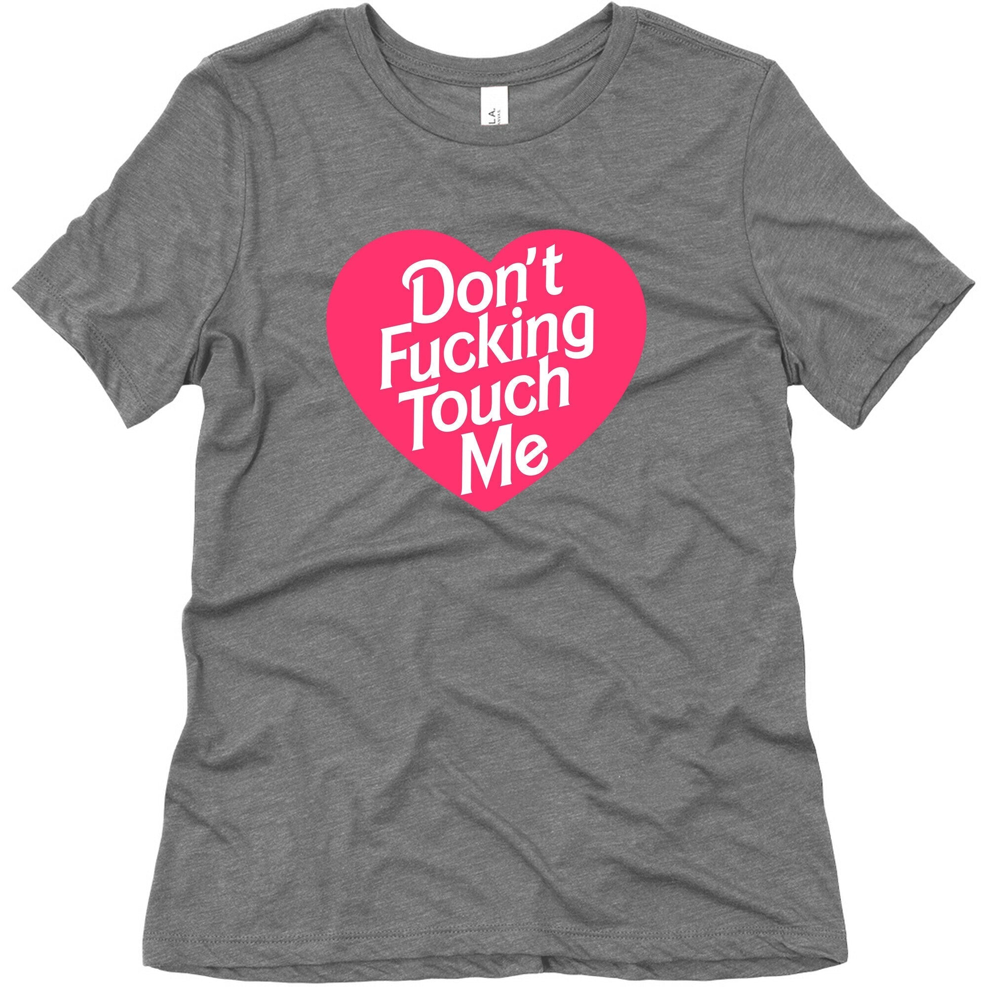 Don't Fucking Touch Me Women's Triblend Tee Hoodie, Sweatshirt | CoreVibeTees.com (Image 4)