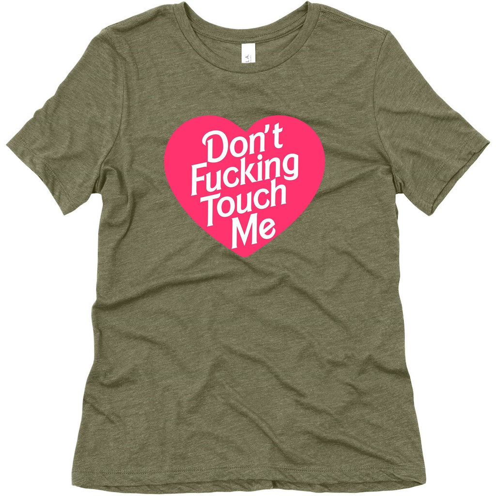 Don't Fucking Touch Me Women's Triblend Tee Hoodie, Sweatshirt | CoreVibeTees.com (Image 5)