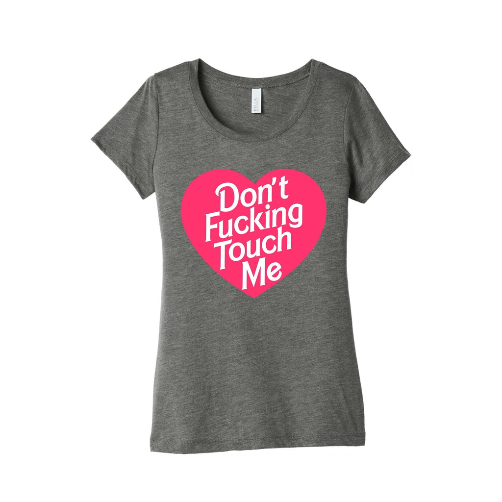 Don't Fucking Touch Me Women's Triblend Tee Hoodie, Sweatshirt | CoreVibeTees.com (Image 3)