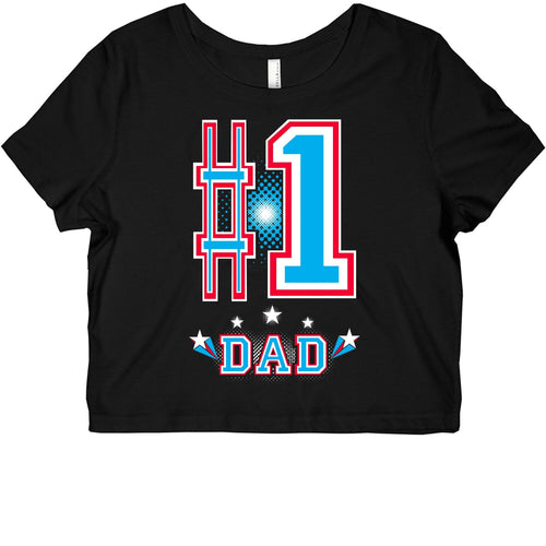 #1 DAD Graphic Baby Tee Hoodie, Sweatshirt | CoreVibeTees.com (Image 1)