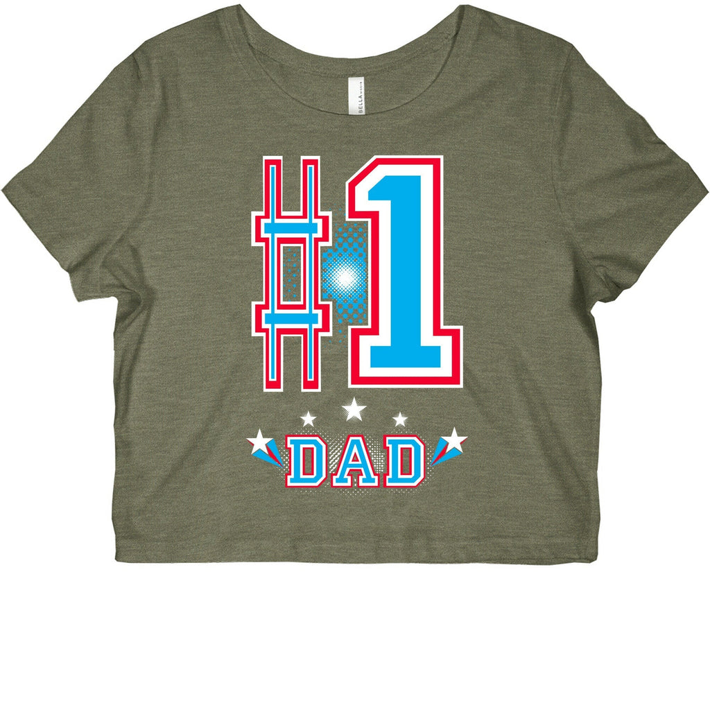 #1 DAD Graphic Baby Tee Hoodie, Sweatshirt | CoreVibeTees.com (Image 2)