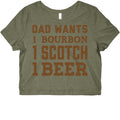 Dad Wants One Bourbon, One Scotch, One Beer. Graphic Baby Tee Hoodie, Sweatshirt | CoreVibeTees.com (Image 1)